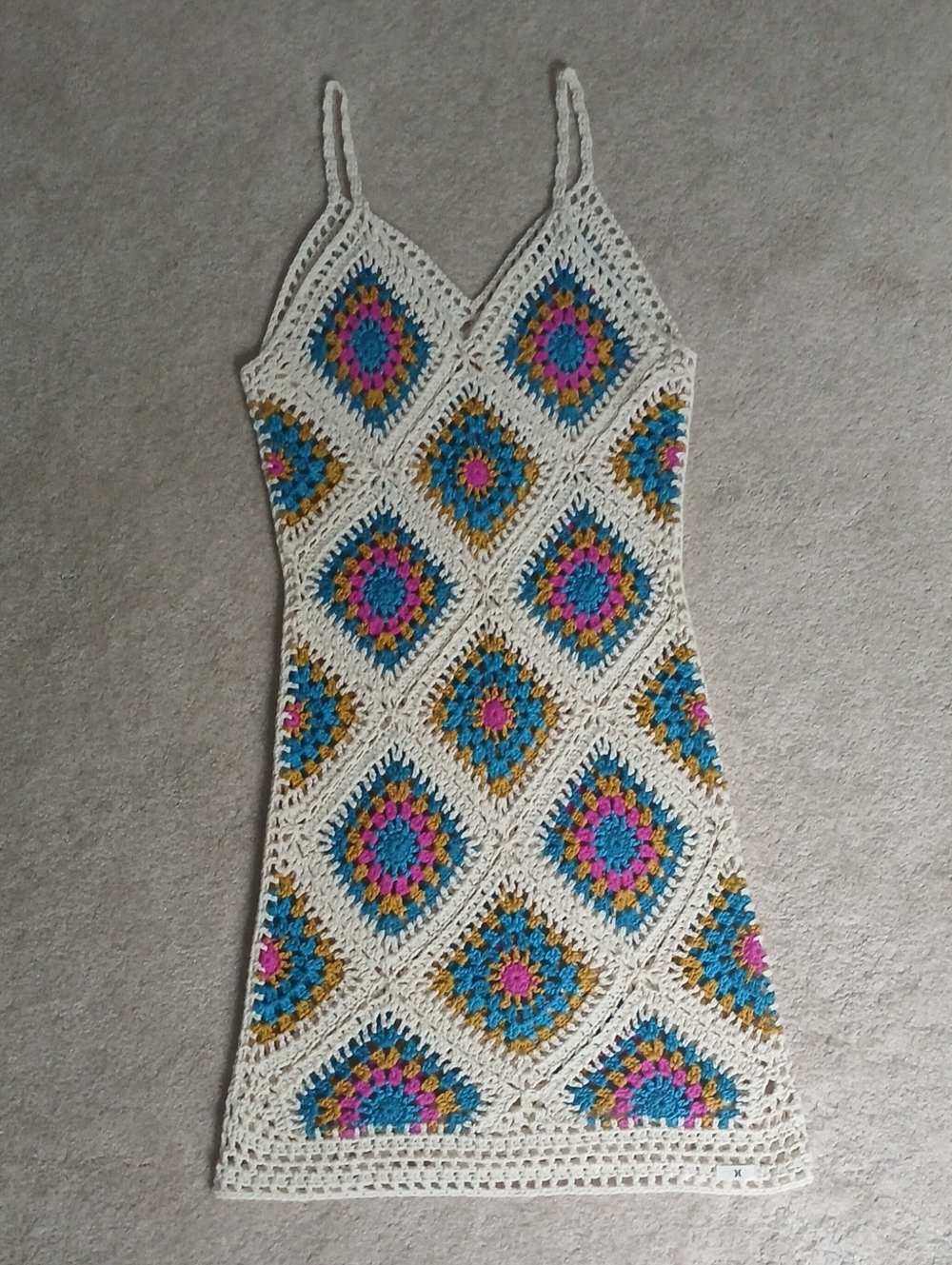 Hurley Crochet Diamonds Mini Coverup Dress - Picture 3 of 4
